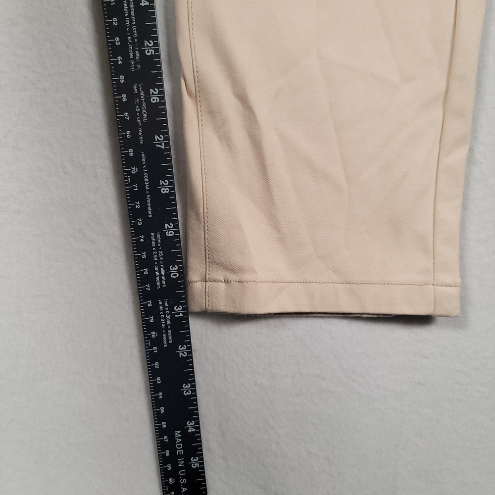 Collars & Co Velocity Performance Pants Mens 32x32 Beige Slim Nylon Blend Golf - Picture 8 of 13